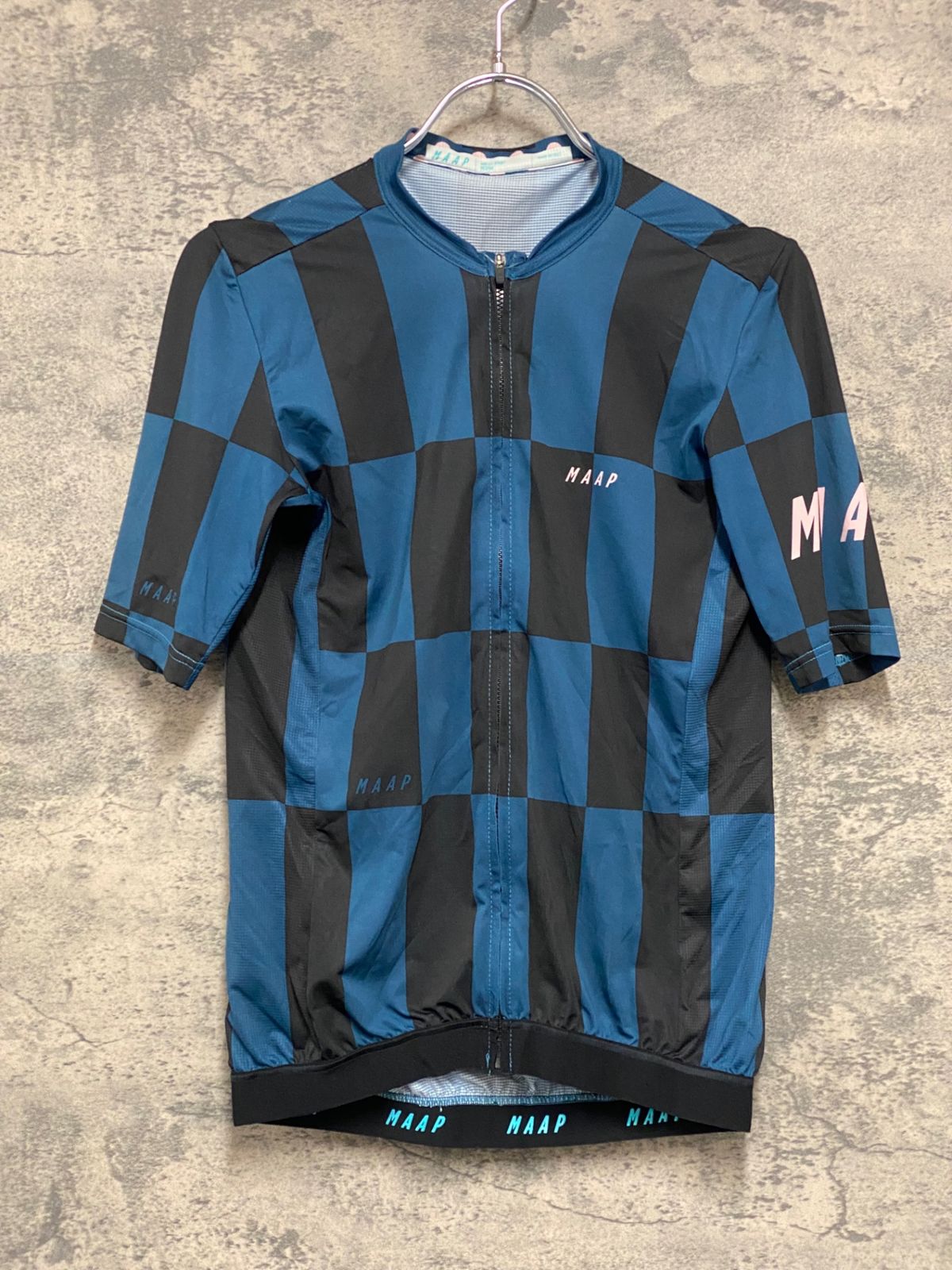 JB387 マープ MAAP PRO FIT 節約 JERSEY 半袖 サイクルジャージ 黒 青