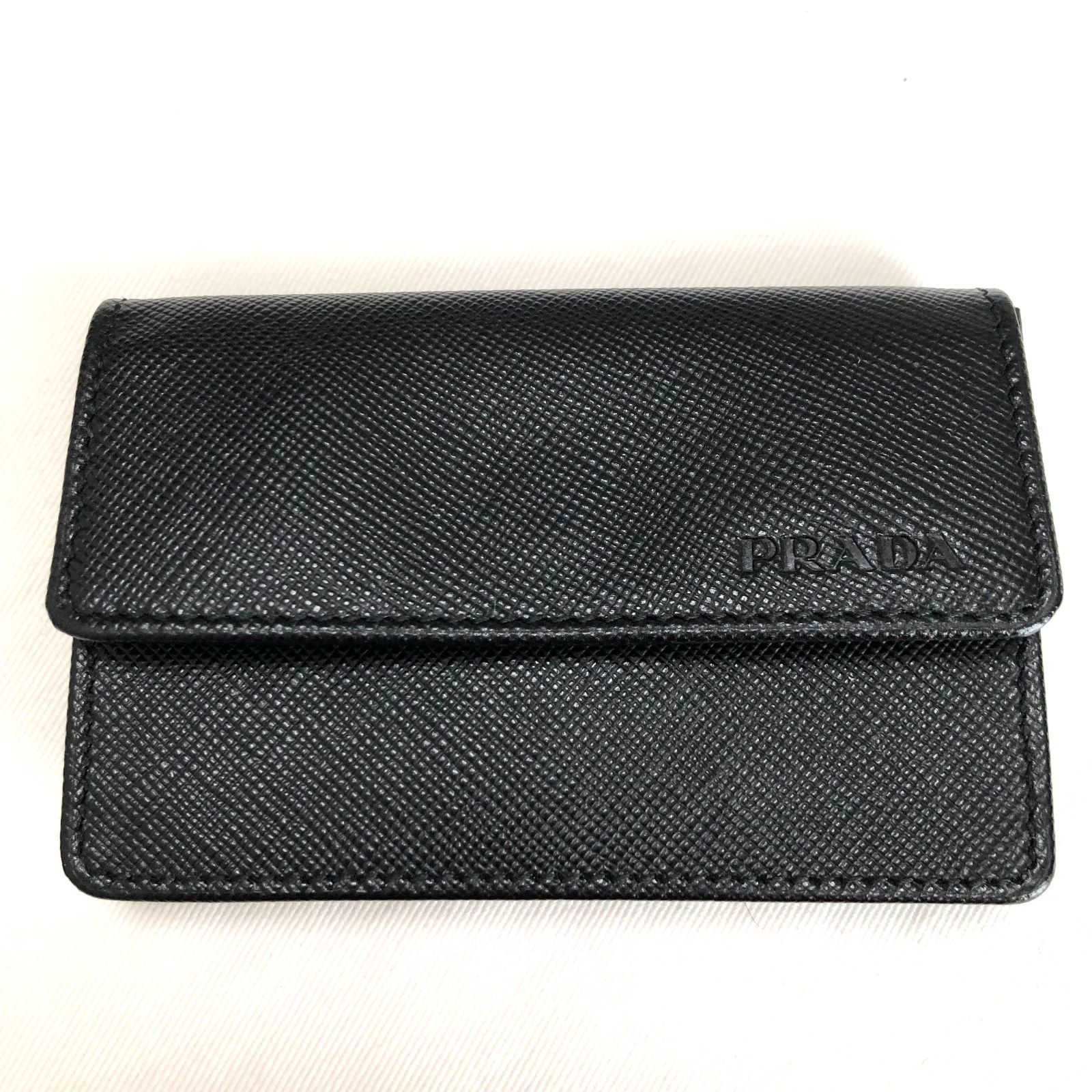 ✨未使用に近い✨　プラダ　カードケース　名刺入れ　サフィアーノレザー　ビジネス ⭐超美品⭐PRADA サフィアーノレザー カードケース 名刺