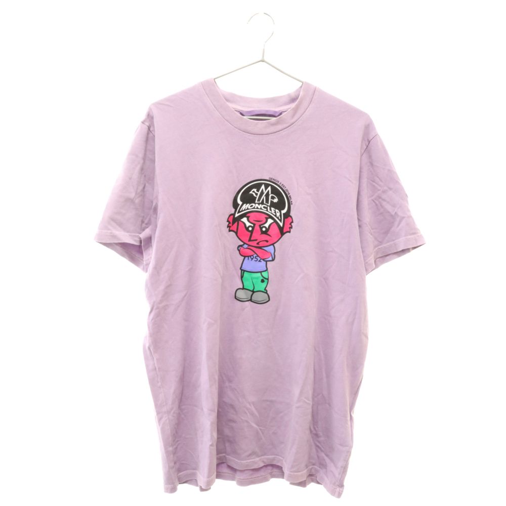 MONCLER GENIUS (モンクレール ジーニアス) 22SS T-SHIRT SS KIDDO キャラクター プリント 半袖Tシャツ パープル H10928C00008