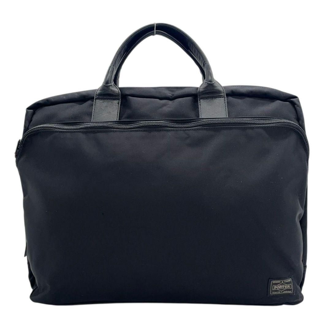 【希少】 PORTER ポーター ビジネスバッグ　レザー 黒 A4収納可能 希少】 PORTER ポーター ビジネスバッグ レザー 黒 A4収納可能
