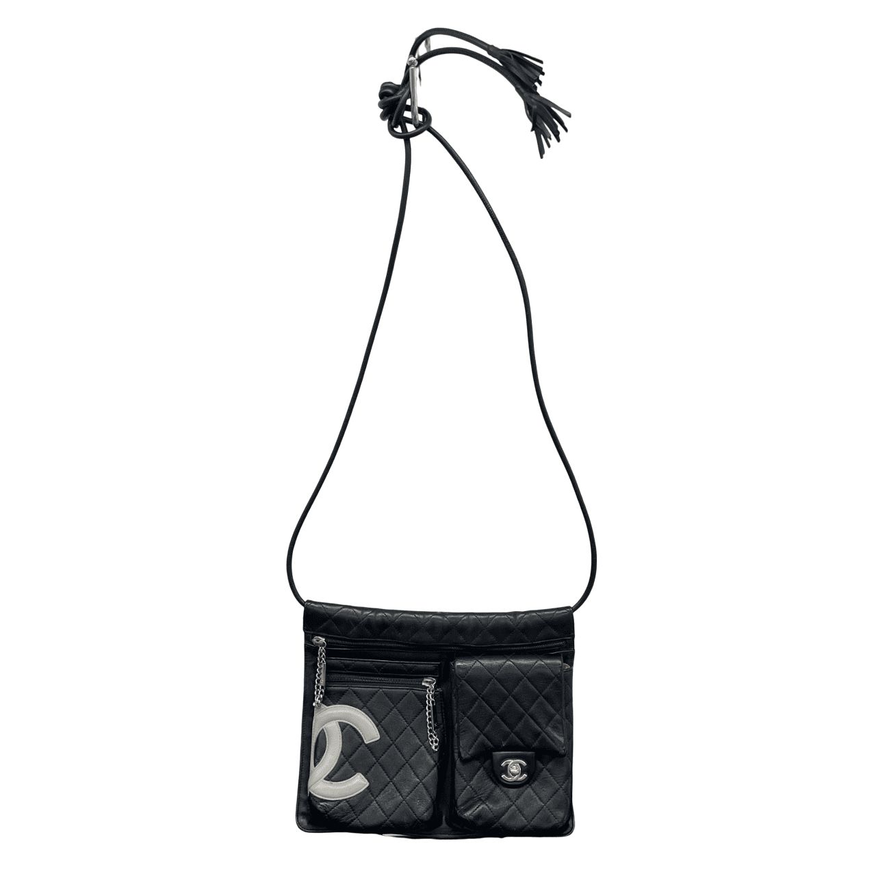 鑑定済み シャネル カンボンライン ショルダーバッグ 