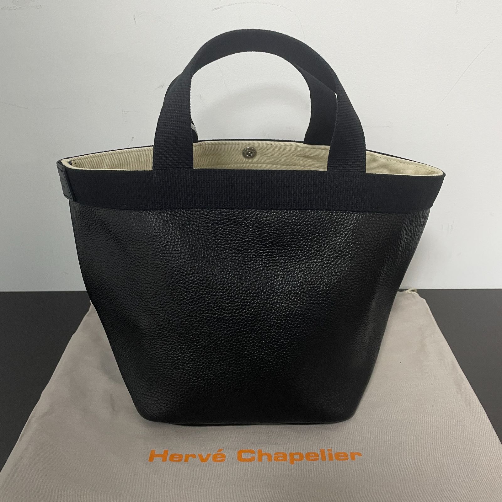 Herve Chapelier エルベシャプリエ 707GP 舟型 ノワール 大容量 24時間 