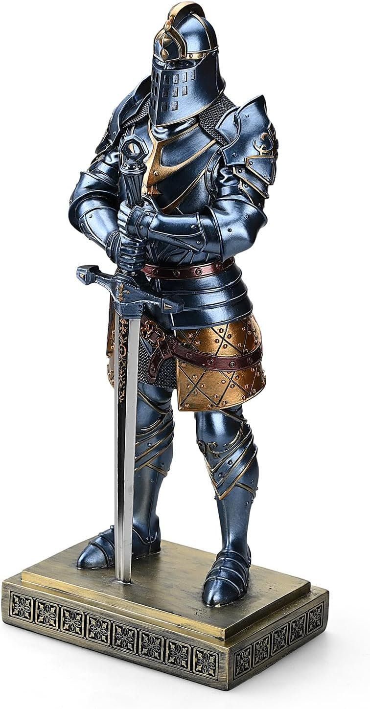 ヨーロッパ騎士鎧椅子木彫り美術品