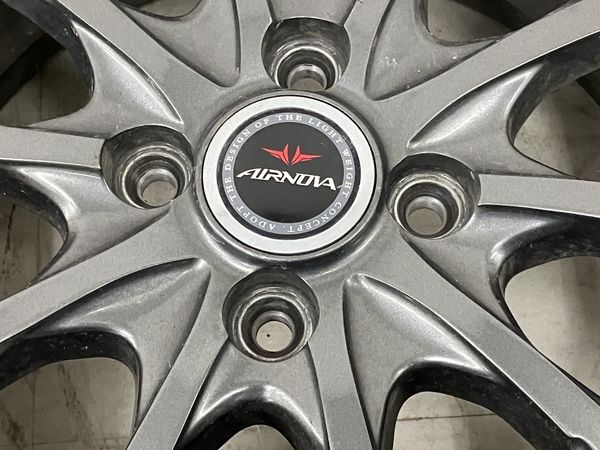 AIRNOVA ホイール 14インチ PCD 100 4穴 155/65R14 75Q タイヤ付 4本