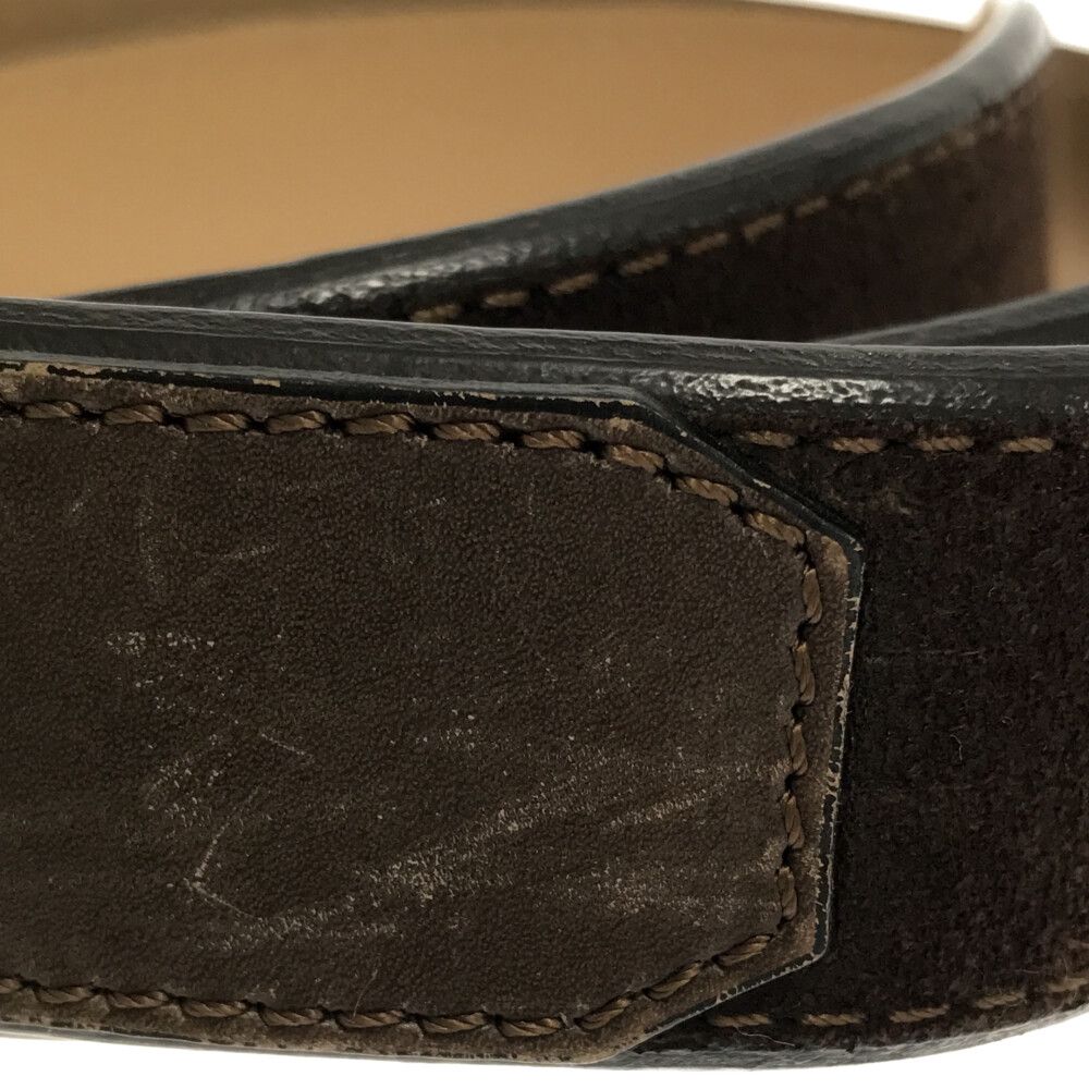 Berluti (ベルルッティ) カリグラフィ レザー ベルト ブラウン