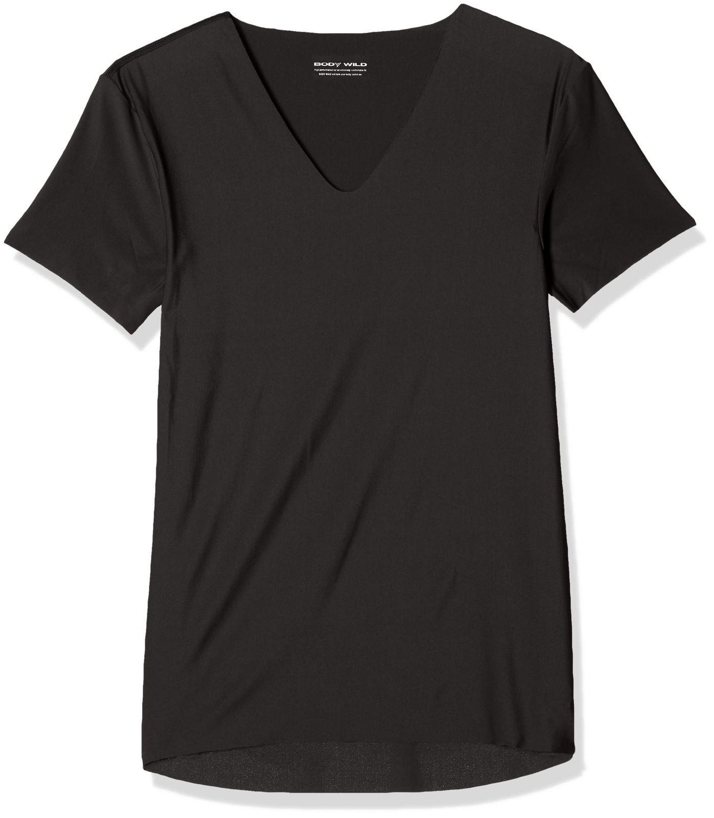 [ボディワイルド] Tシャツ 半袖 Ｖネック 浅め AIRZ エアーズ カットオフ 切りっぱなし BWY981A メンズ ブラック M [ブラック] [M]