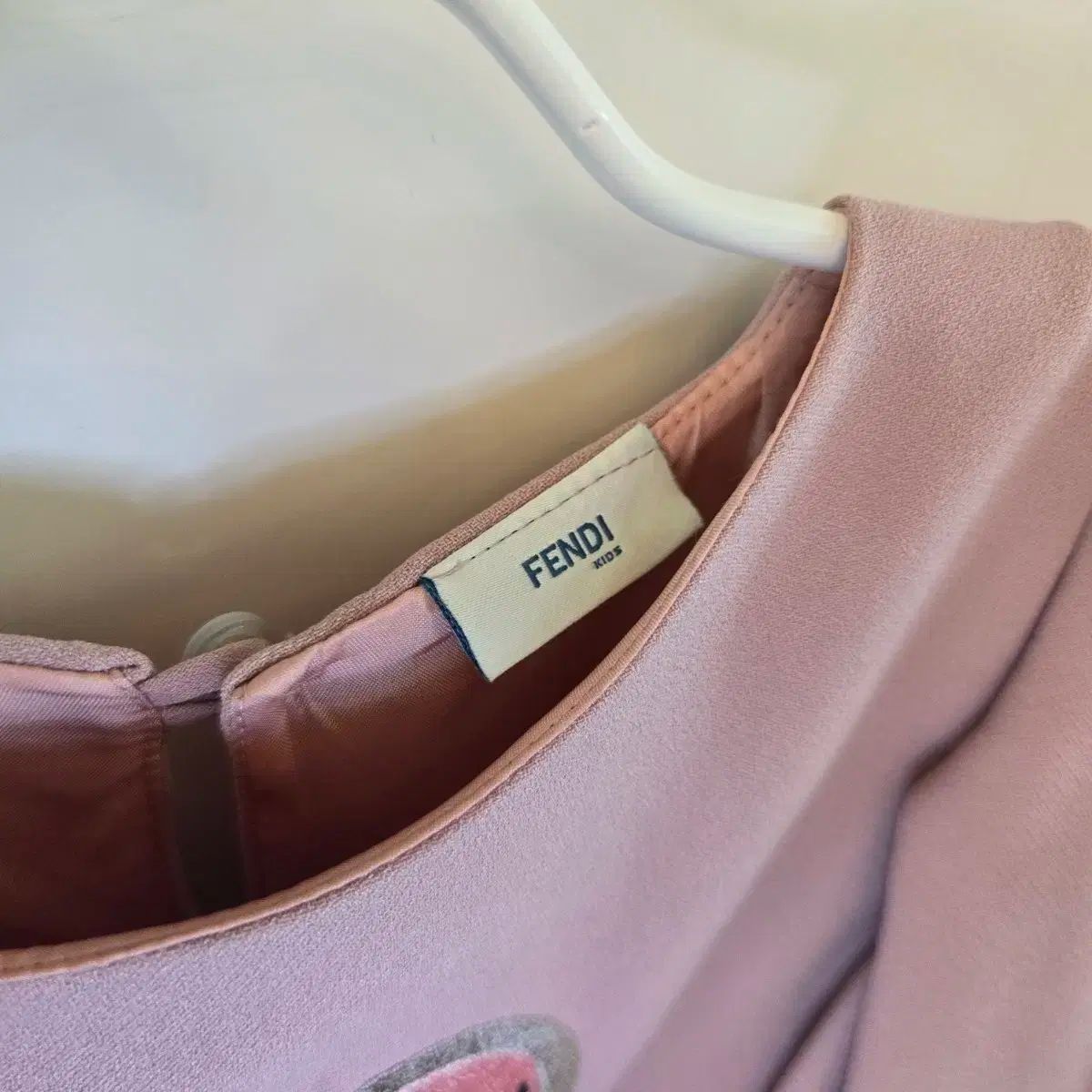 FENDI フェンディ 女児 ピンク 長袖 ドレス 14y