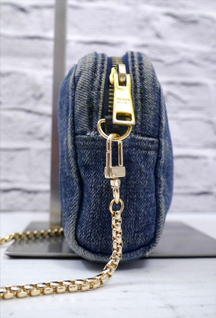 ◇PRADA プラダ CANAPA カナパ クロスボディ チェーンストラップ 