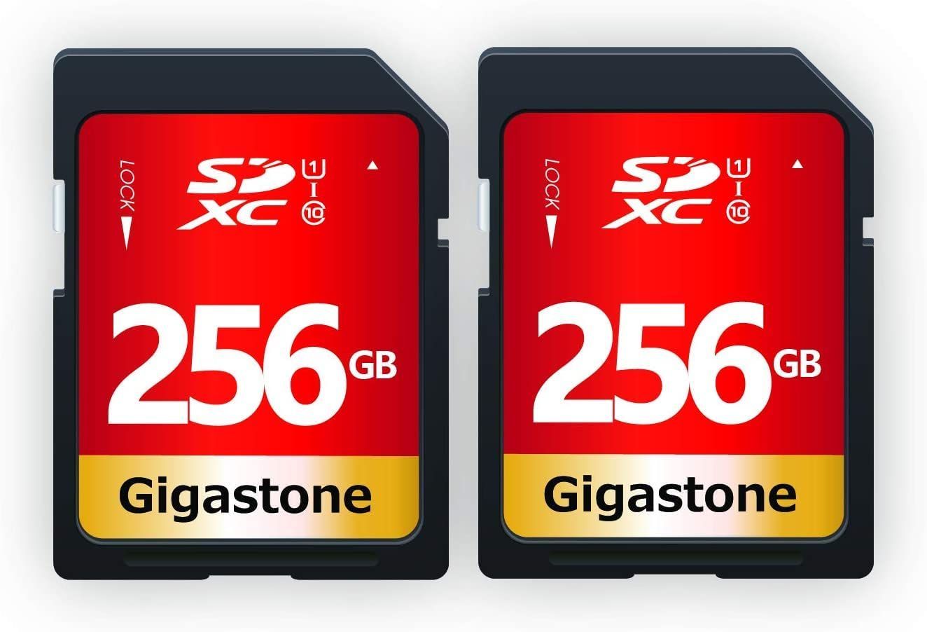 Gigastone SDカード 256GB 2枚セット UHS-I U1 Cla | www