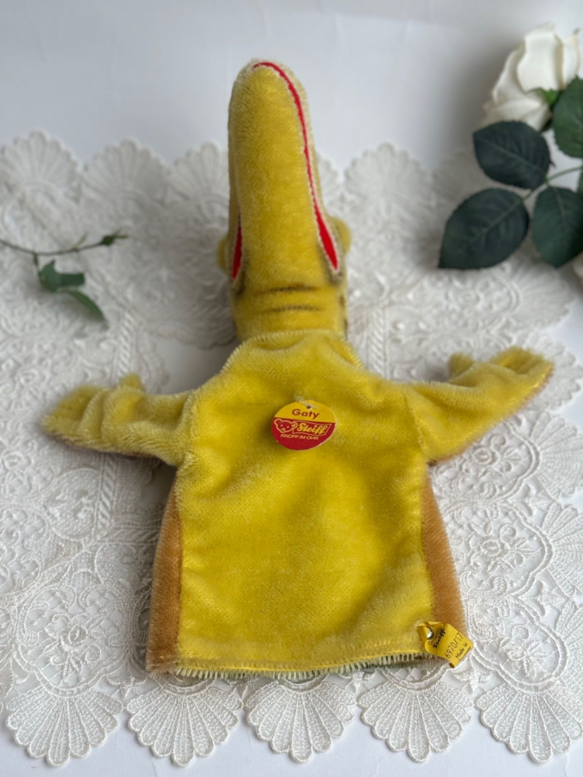 Steiff - シュタイフ★Hand-Crocodile Gaty★クロコダイルのハンドパペット Vintage STEIFF Gaty Crocodile Hand Puppet ~ 1956-58 – Once