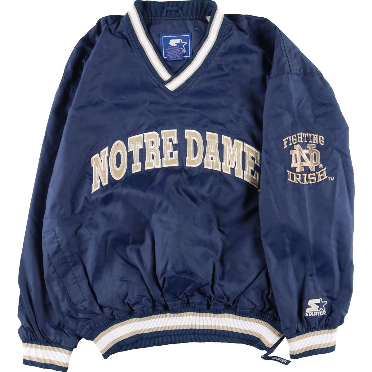 古着 スターター Starter NOTRE DAME FIGHTING IRISH ノートルダム大学 