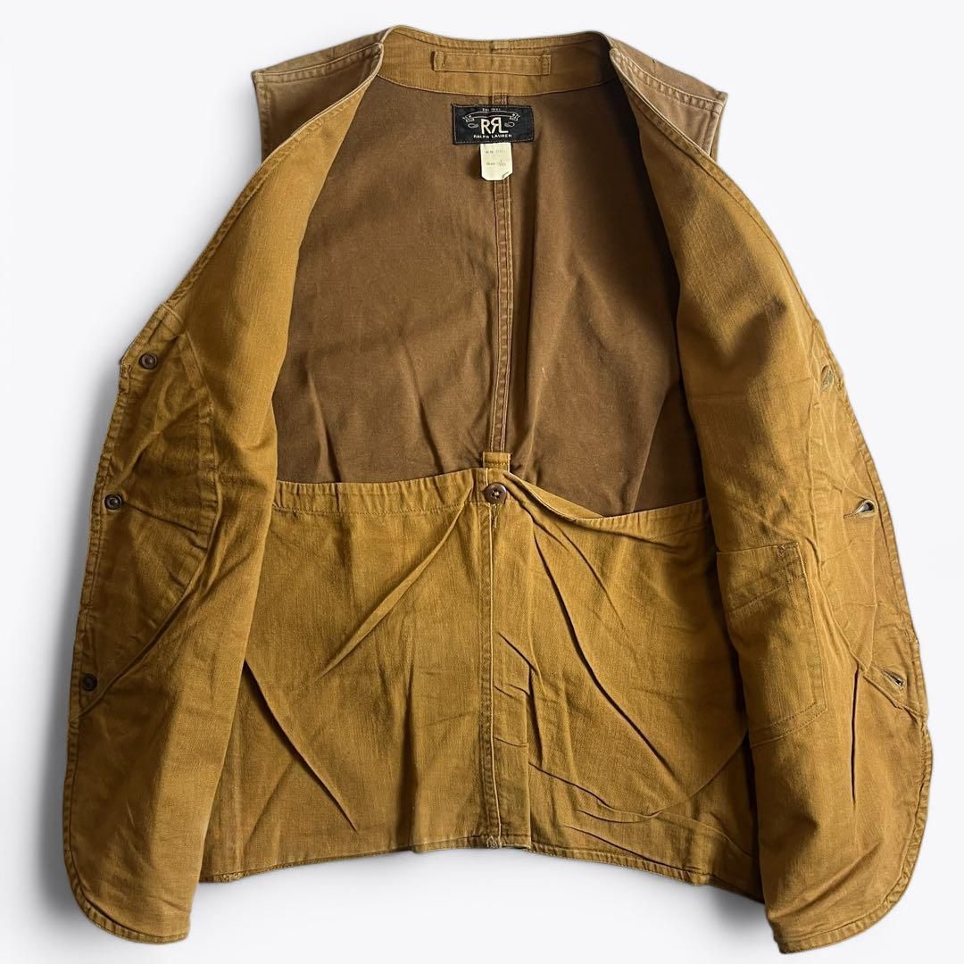 希少】RRL ハーフムーンポケット キャンバス ハンティングベスト