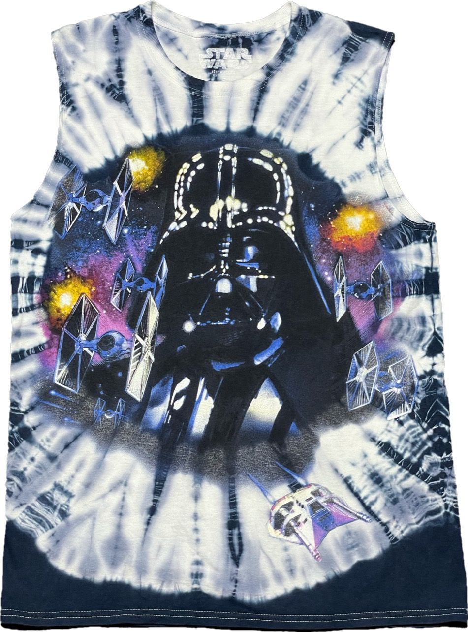 STAR WARS ダースベーダータイダイ染めノースリーブTシャツ マルチカラー Sサイズ