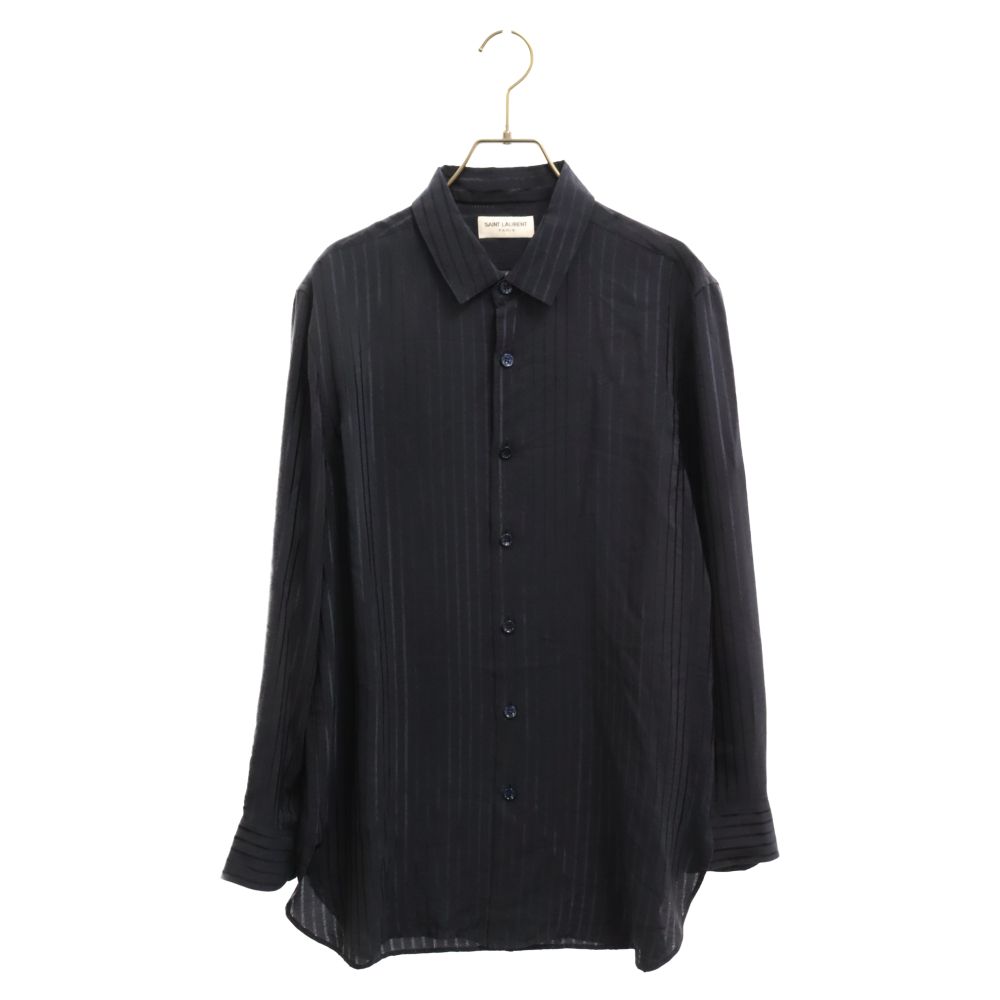 SAINT LAURENT PARIS (サンローランパリ) 21AW ストライプシルク