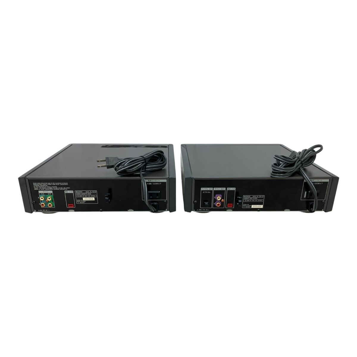 SONY ソニー カセットデッキ プレイヤー TC-S1 DOLBY-S 12.SONY ソニー CDP-S1 CDプレーヤー TC-S1 カセットデッキ 2点