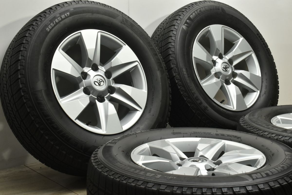 美品】トヨタ 150 プラド 純正 17in 7.5J+25 PCD139.7 ミシュラン 
