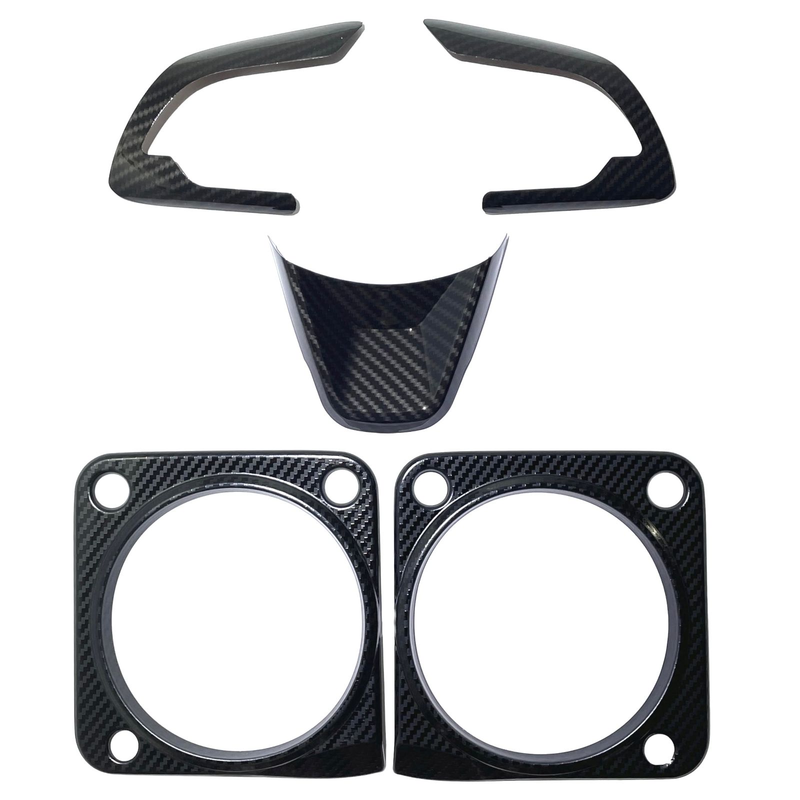 Flatland ジムニー JB64 ジムニーシエラ JB74 (JIMNY JB64 JIMNY SIERRA JB74) 外装 カスタム パーツ アクセサリー ステアリングパネルカバー メー [カーボン] [ステアリングパネルカバー・メーターガーニ
