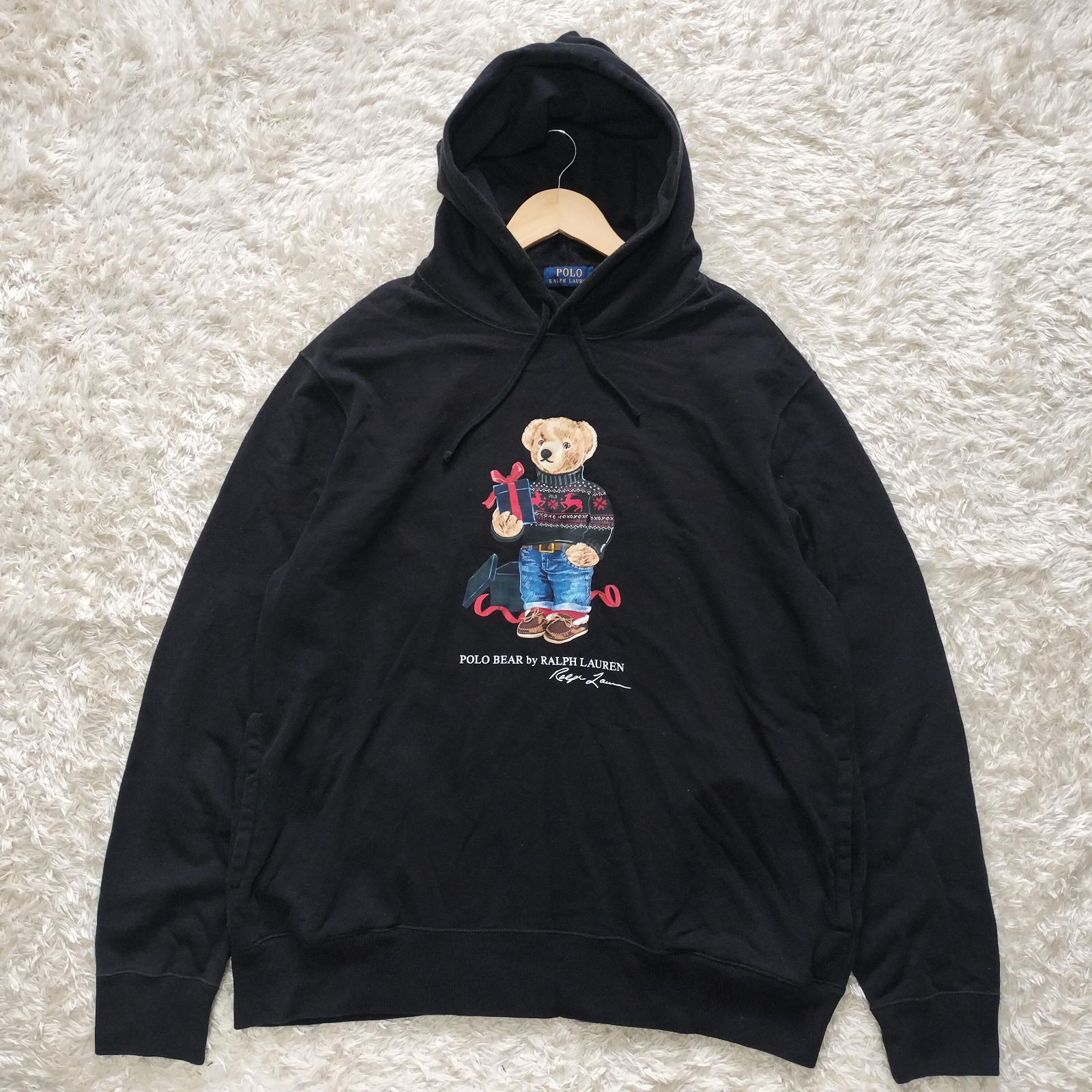 POLO RALPH LAUREN ポロベア プルオーバー パーカー XLサイズ 裏起毛 フーディー