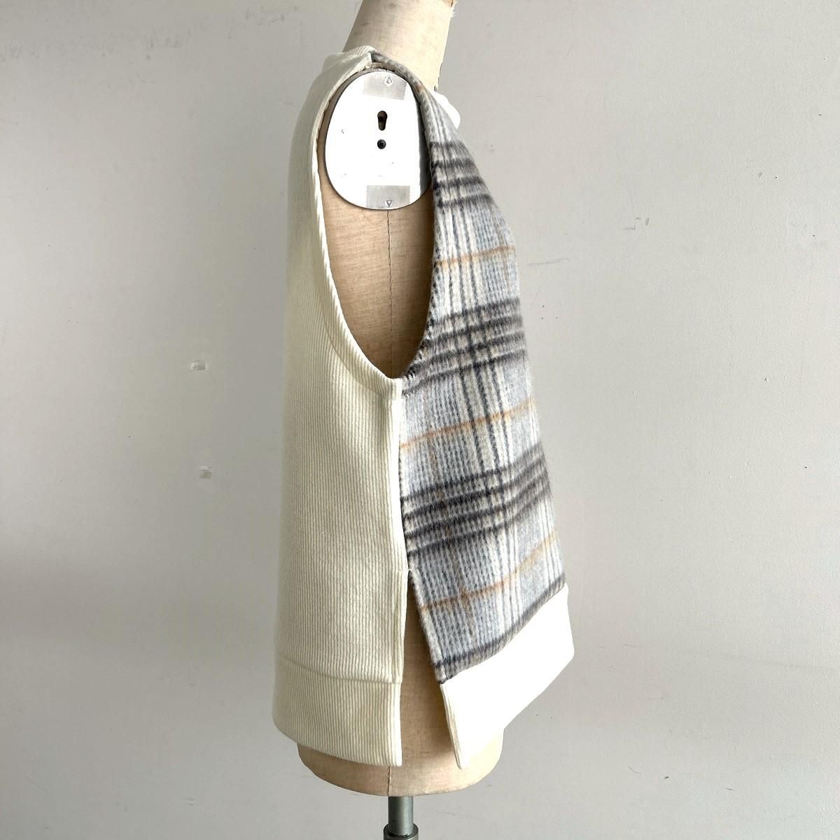 ニットライクプルオーバーベスト