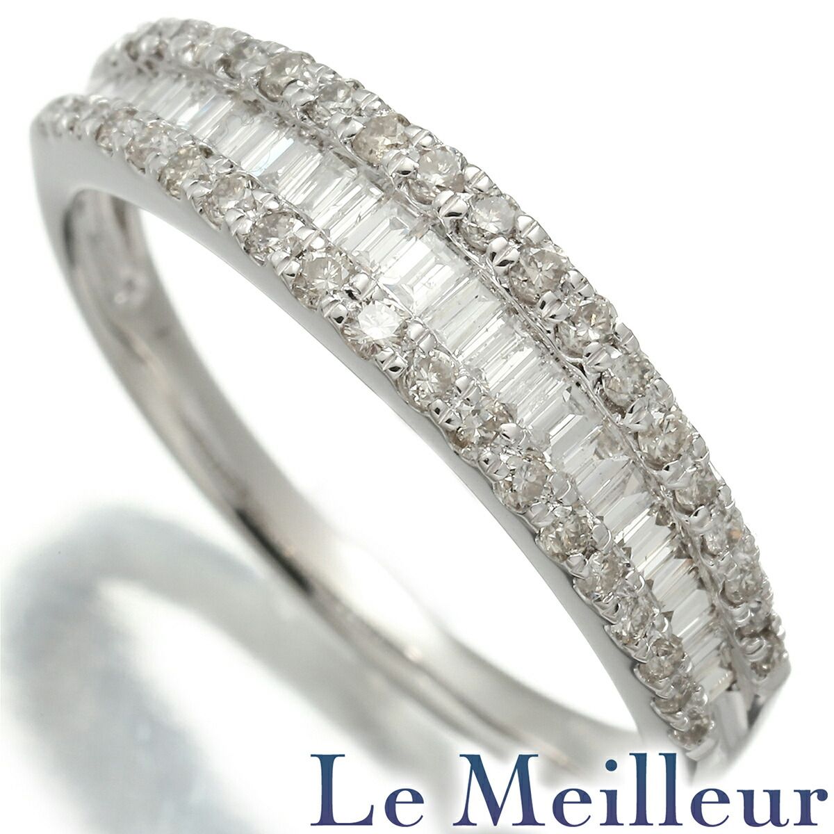 リング 指輪 ダイヤモンド 0.5ct Pt900 12号 中古 プレラブド 返品OK  