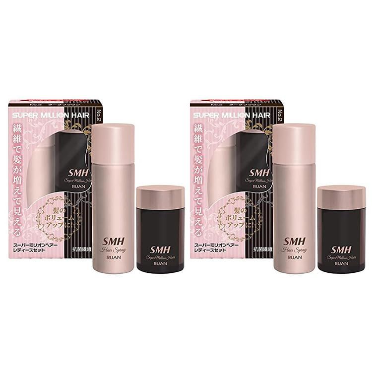 スーパーミリオンヘアー ダークブラウン ミスト 2本ずつセット 新品・未開封 Amazon | 【2点セット】スーパーミリオンヘアー 30g 約75回分