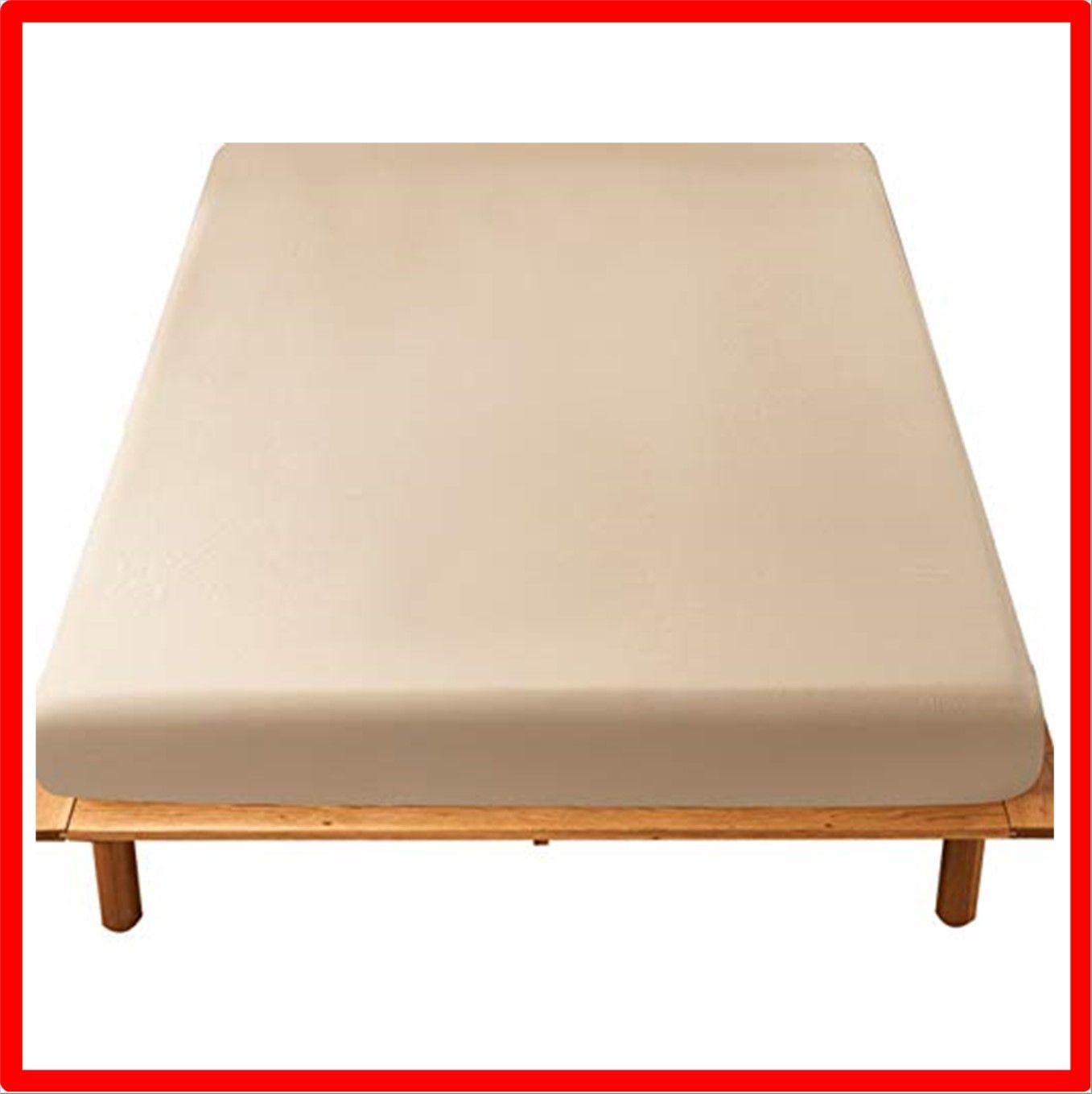 【匿名配送】ベージュ_セミダブル?120x200x35cm ボックスシーツ セミダブル マチ35cm ベージュ ベッドシーツ 綿100 マットレスカバー 全周ゴ