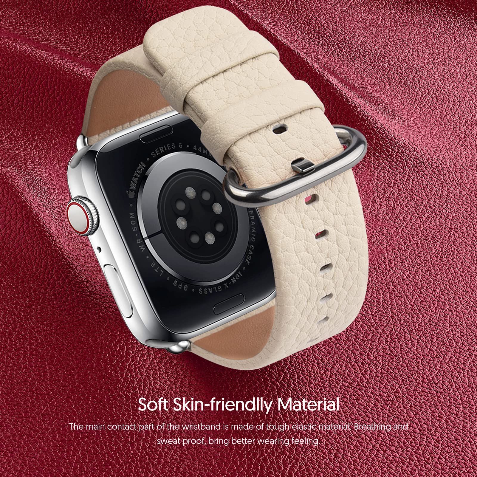 特価商品】バンド レザー apple watch ベルト iwatch バンド 革 appleウォッチ 皮ベルト45mm 44mm アップルウォッチ  42mm 41mm 38mm 腕 時計バンド 本革 アップルうぉっち バンド アップルウォッチ Li メルカリShops