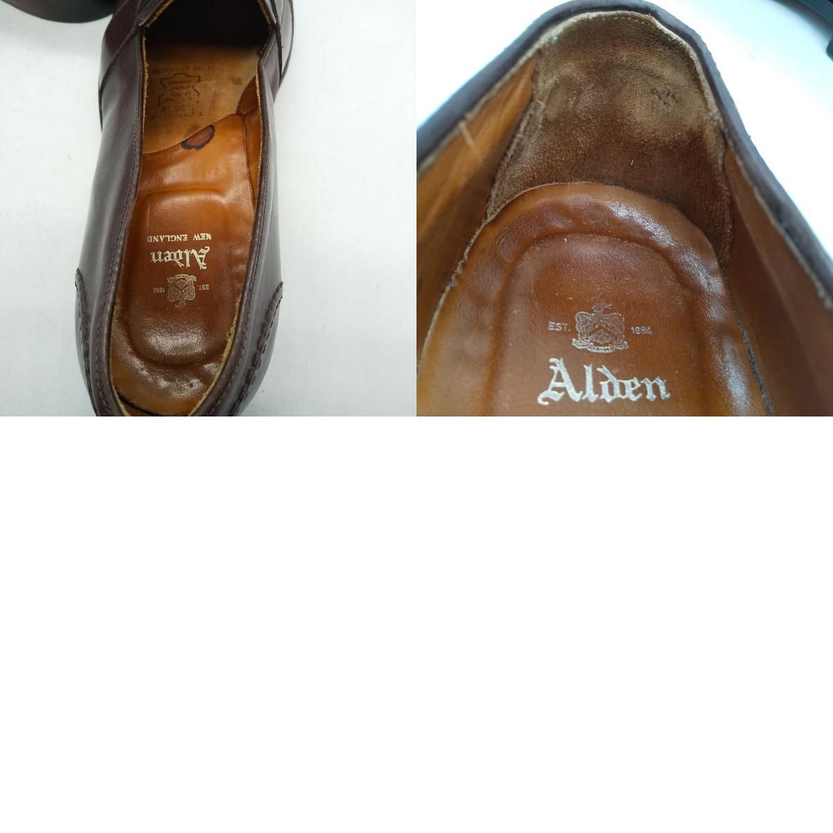 古着 オールデン ALDEN コインローファー USA製 US101/2 メンズ28.5cm