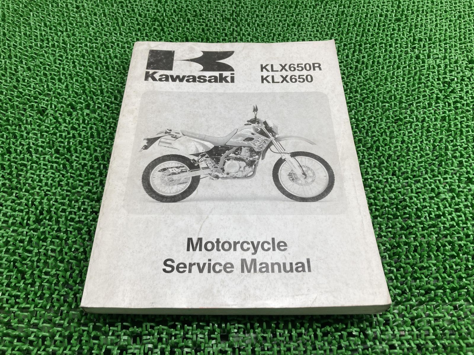 KLX650 KLX650R サービスマニュアル 英語版 カワサキ 正規 中古 バイク 整備書 KLX650-A1 KLX650-C1 配線図有り 1版 第1刷