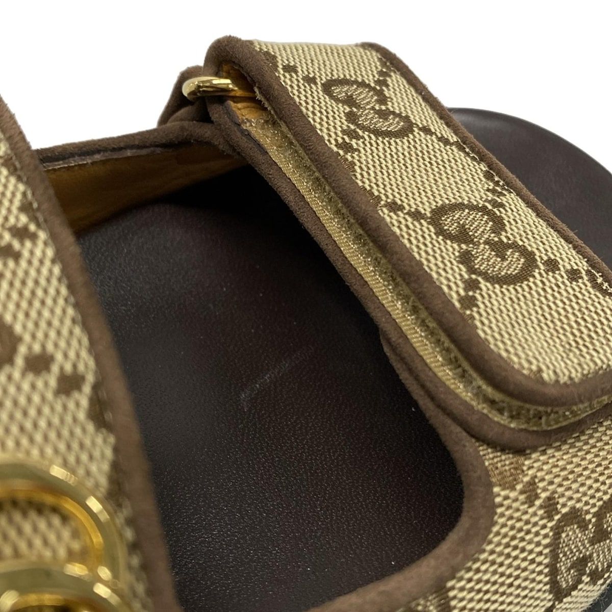 ベージュ×ダークブラウン GG柄