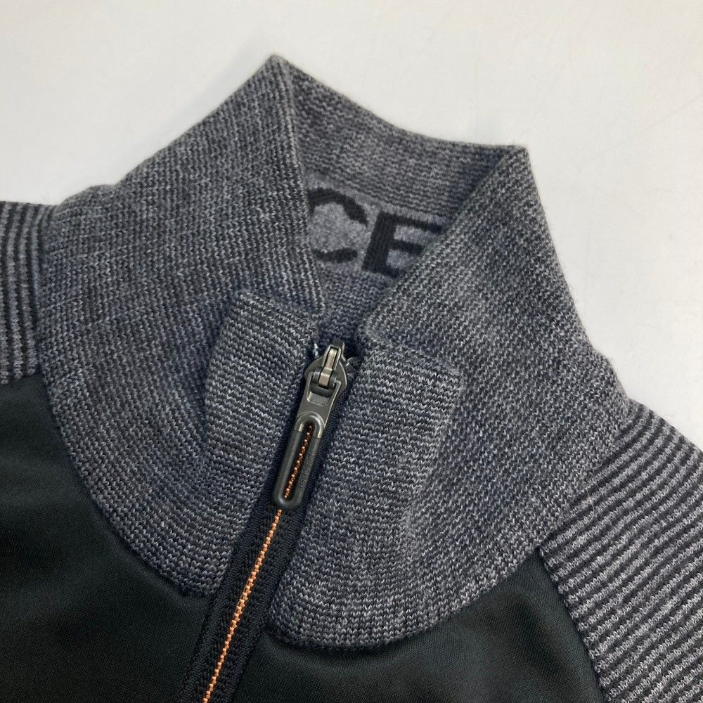 サイズ：M DESCENTE GOLF デサントゴルフ ニット切替 ジップジャケット