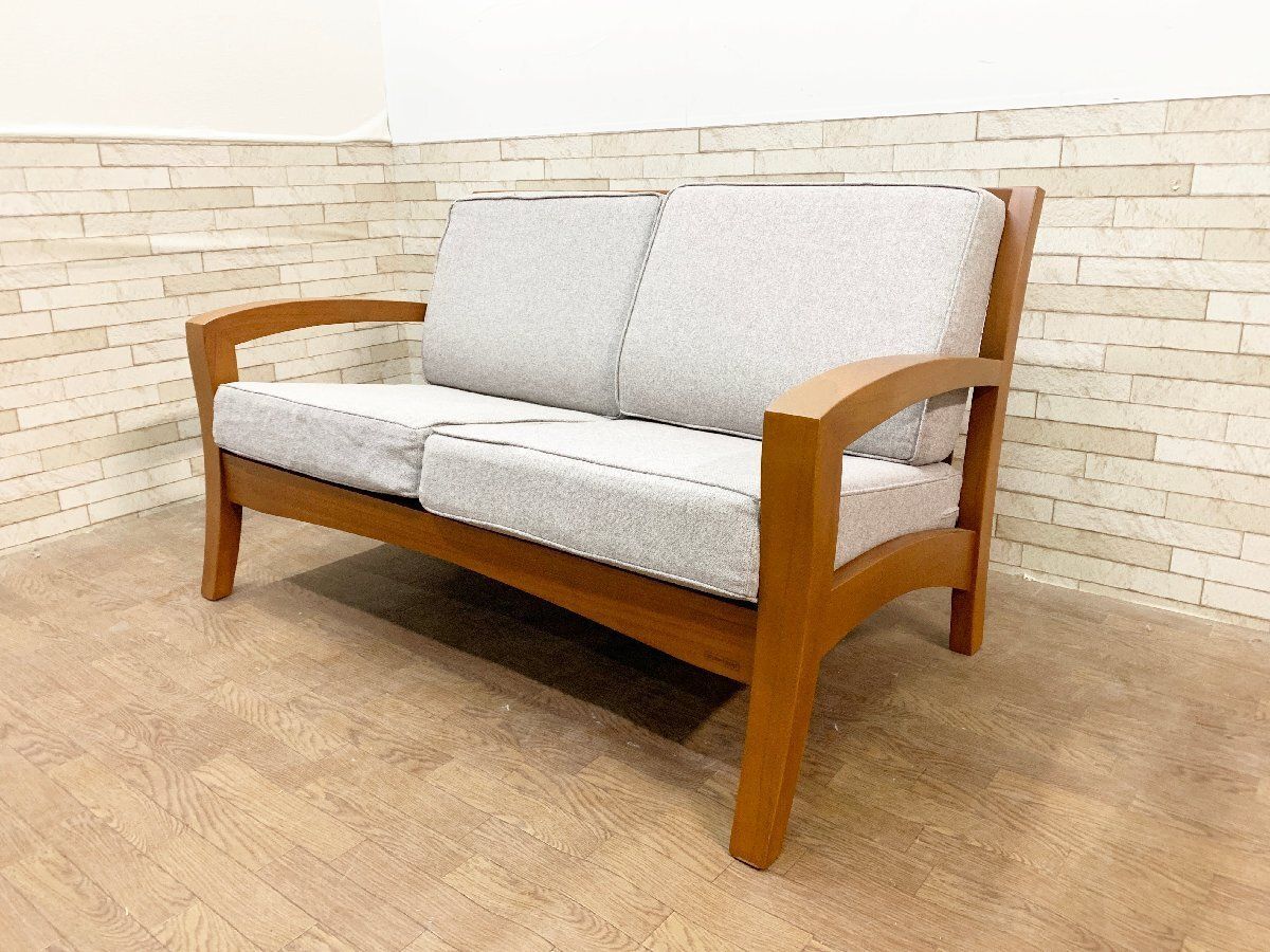 SCANTEAK スキャンティーク 天然木 チーク無垢 ソファ 2人掛けソファ 