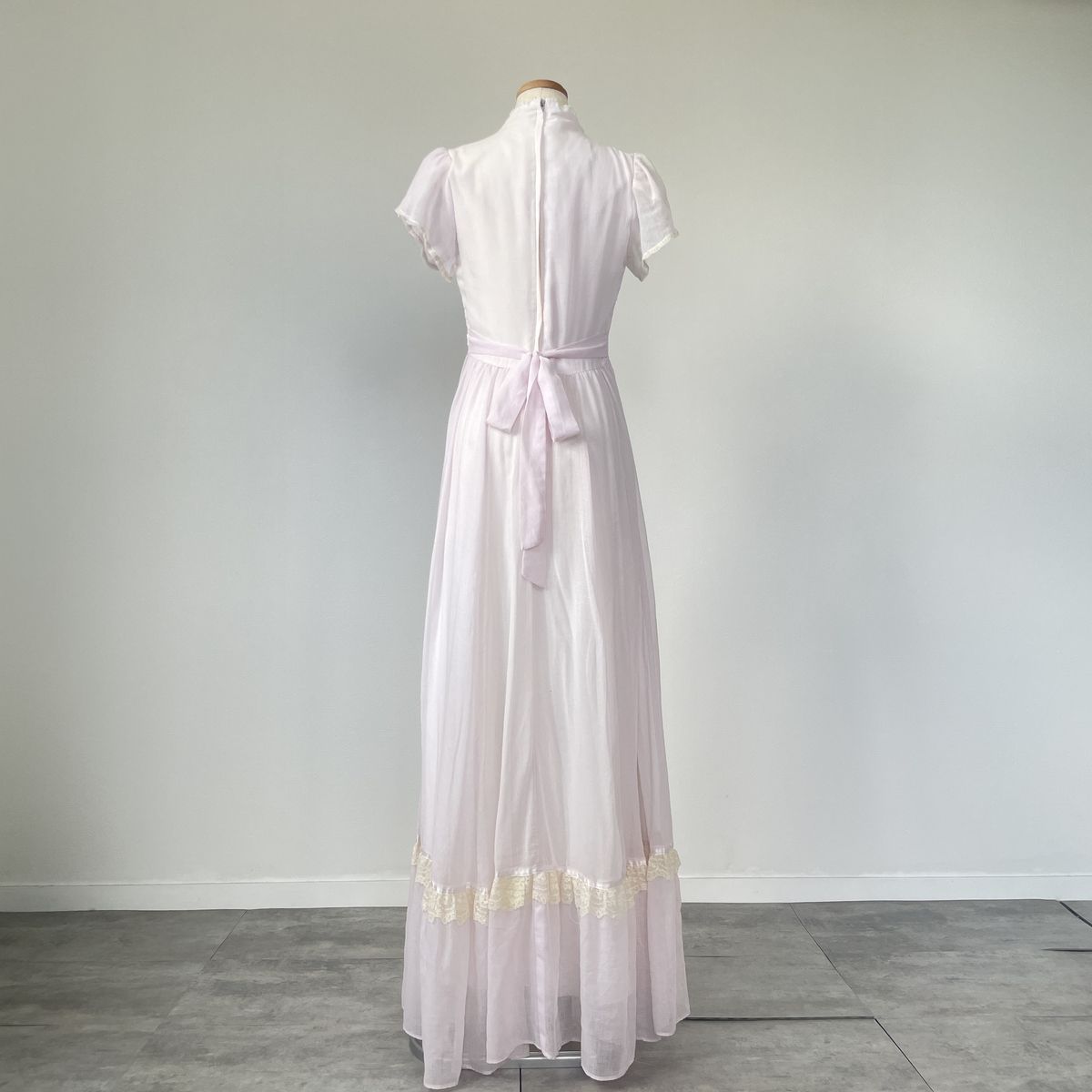 古着 ガンネサックス GUNNE SAX Jessica マキシ丈 半袖 フ ワンピース レディースM相当 ヴィンテージ eva 000654