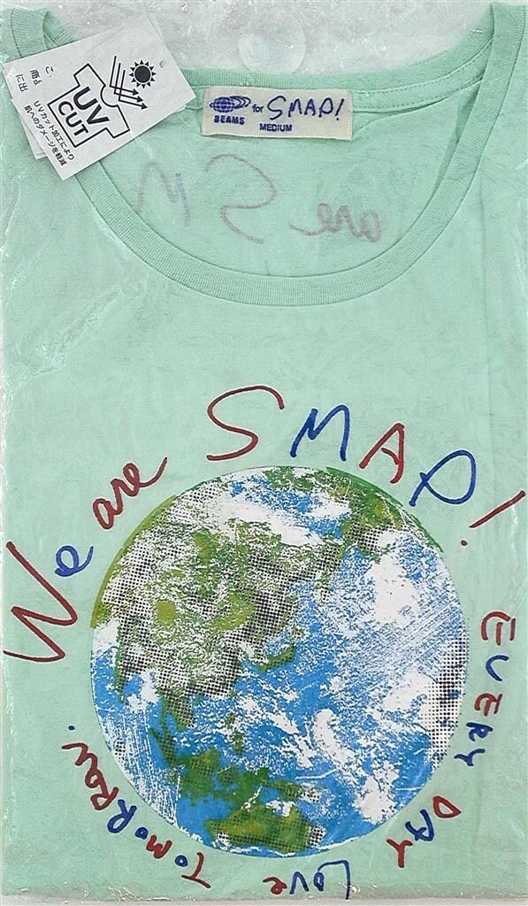 SMAP 10年 We are SMAP! 2010 SMAP CONCERT TOUR Tシャツ BEAMSコラボ/ミントグリーン/Mサイズ