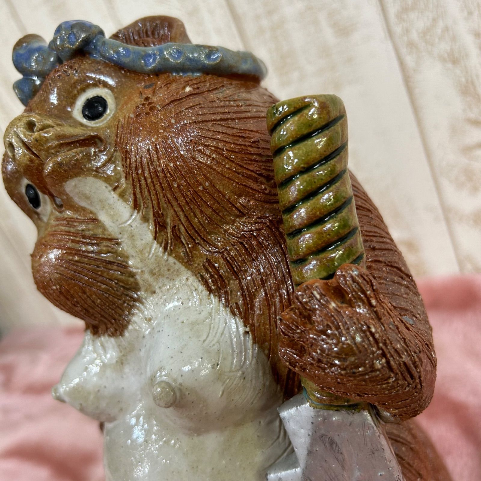 希少激レア】狸庵作 信楽焼 狸 たぬき 置物 縁起物 骨董 タヌキ - メルカリ