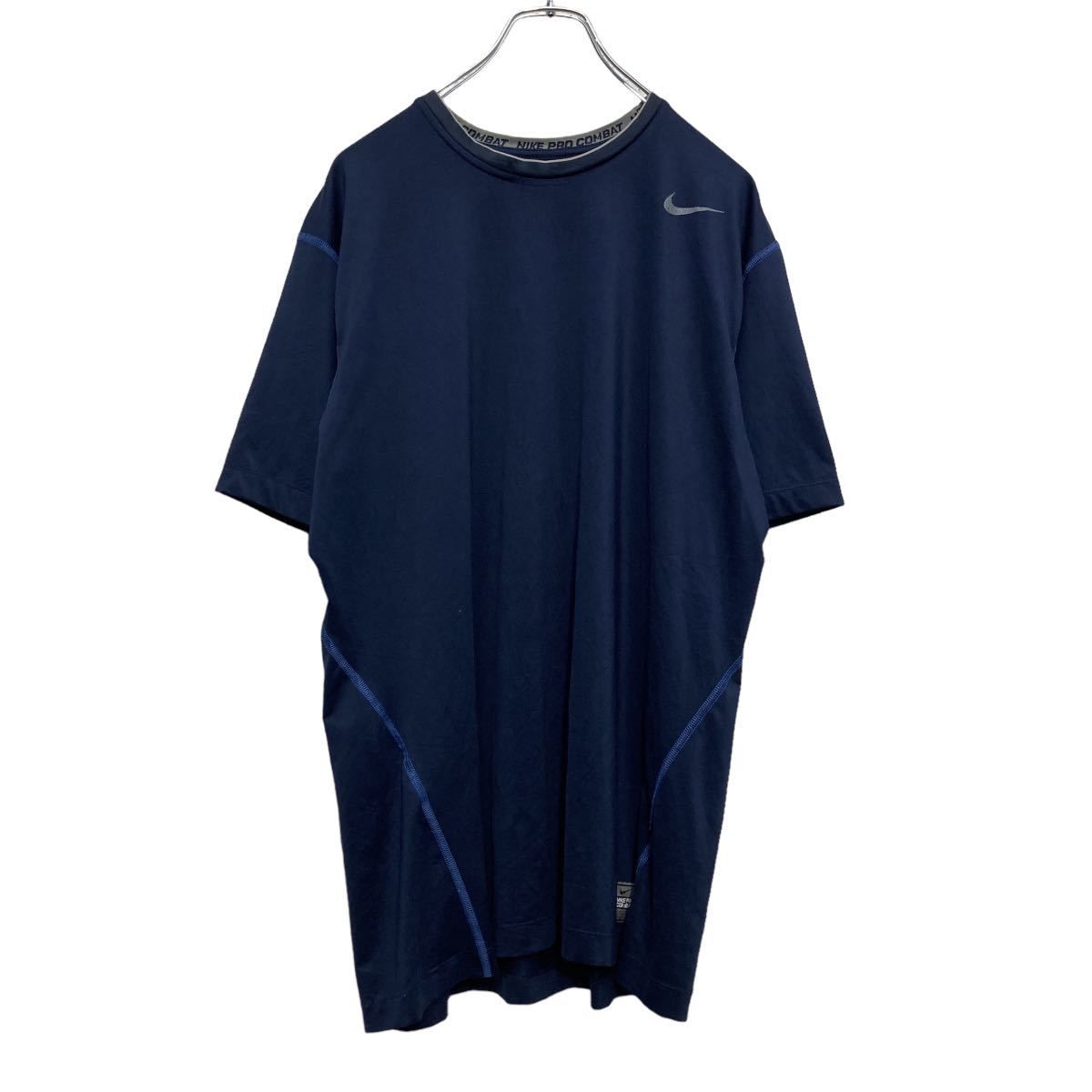 NIKE 半袖 ロゴ Tシャツ XL ネイビー グレー ナイキ ビッグサイズ