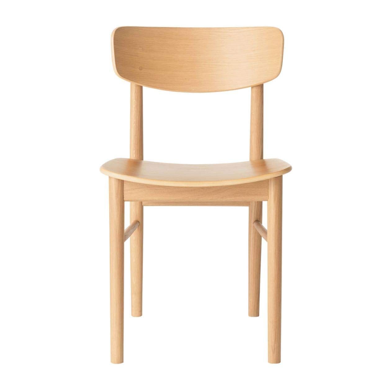 商品無印 ラウンドチェアオーク材 幅45×奥行51×高さ77cm 82009255