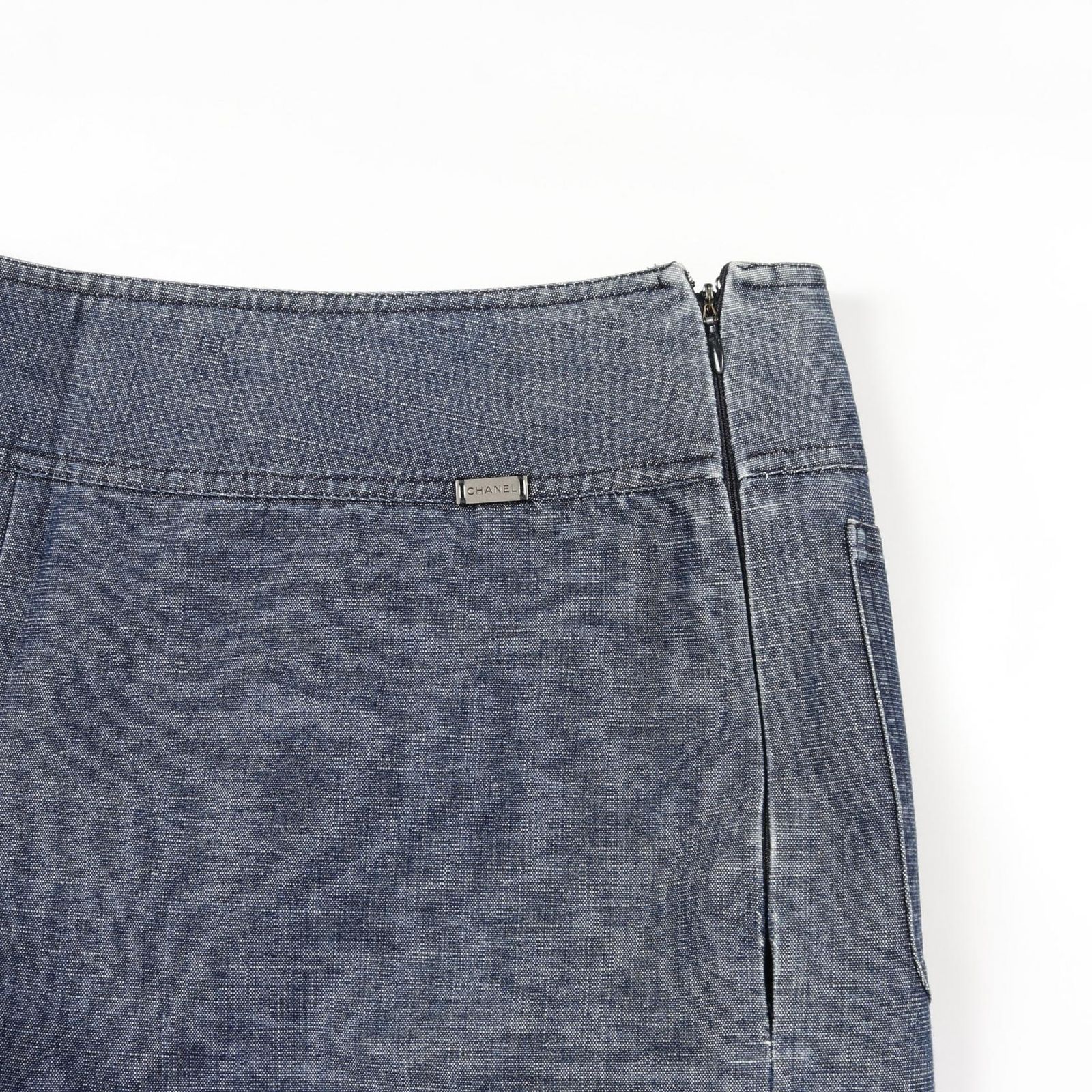 シャネル CHANEL パンツ IDENTIFICATION P14923V08331 インディゴ コットン パンツ レディース Used B DECORATOM_COM_BR