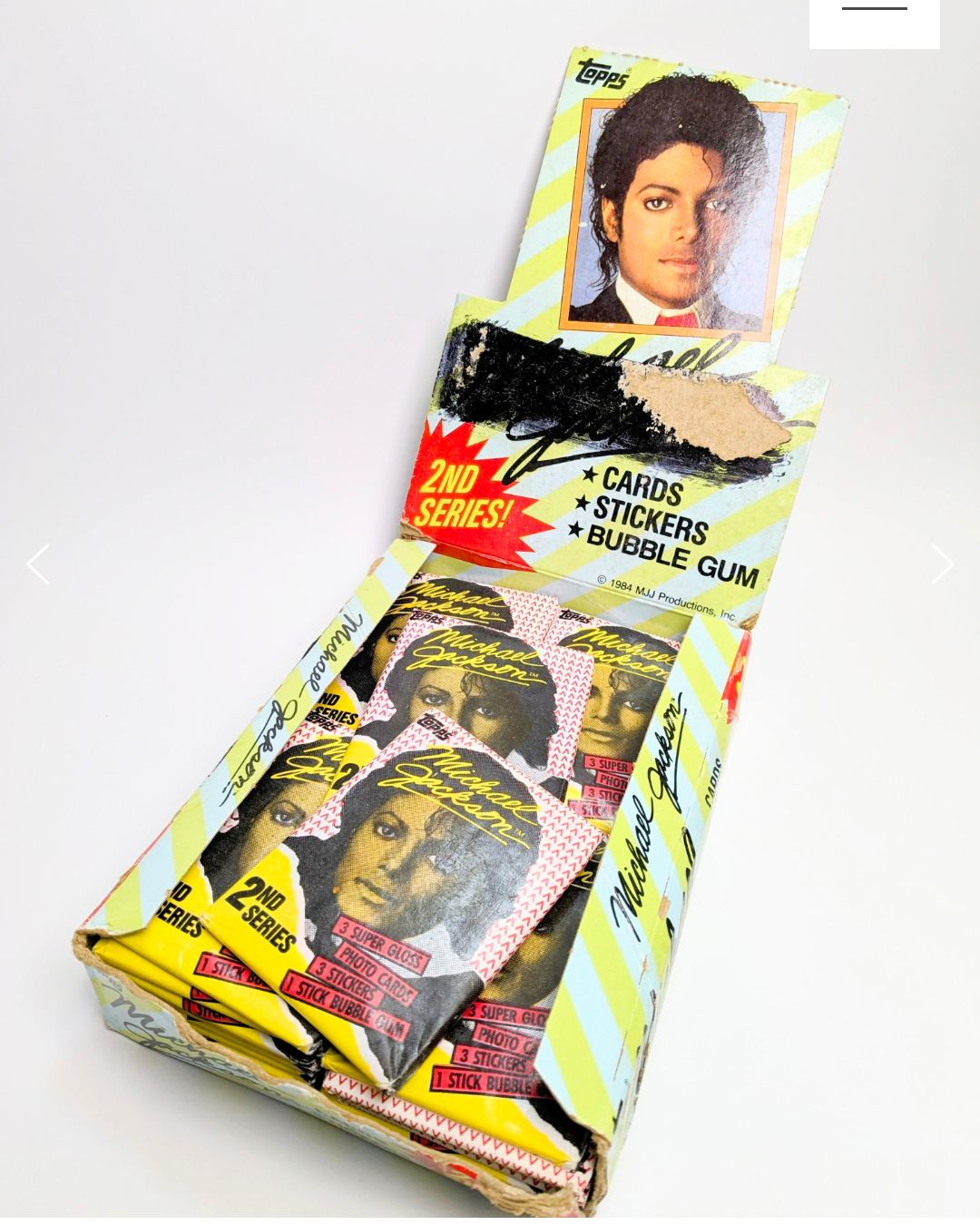 マイケルジャクソン 転写シール　1984年 マイケルジャクソン 転写シール 1984年 1984 Topps Michael