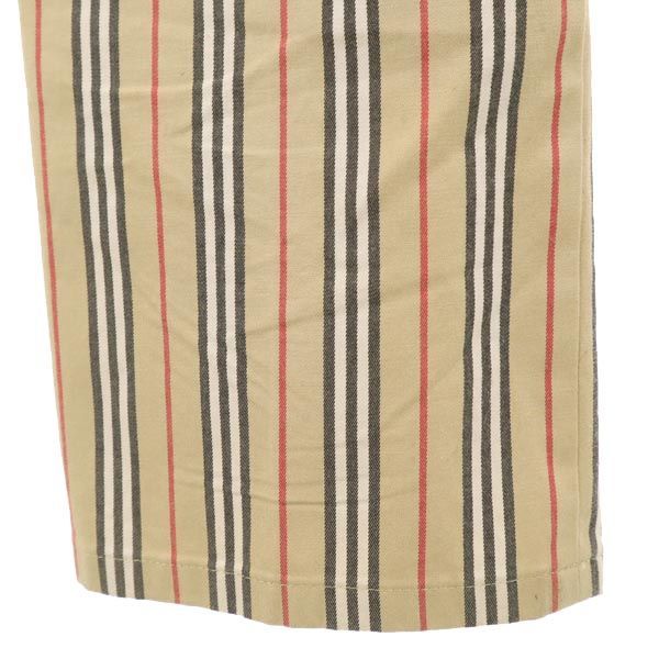 バーバリーゴルフ 三陽商会 日本製 ストライプ ゴルフ パンツ 7 ベージュ系 BURBERRY GOLF レディース バーバリーゴルフ 日本製 三陽商会 ストライプ ゴルフパンツ 7