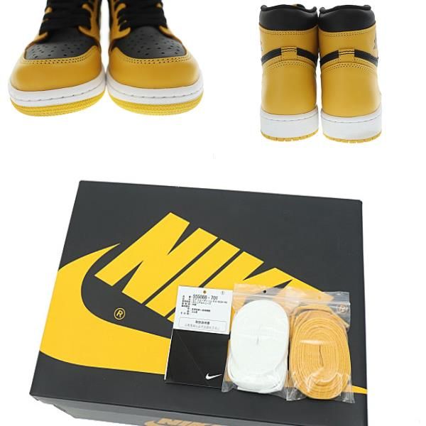 ナイキ NIKE AIR JORDAN 1 RETRO HIGH OG Pollen エア ジョーダン 1 ハイ パラン 555088-701  26.5 黒 黄 ブラック イエロー ブランド古着ベクトル 中古△□241006 - メルカリ