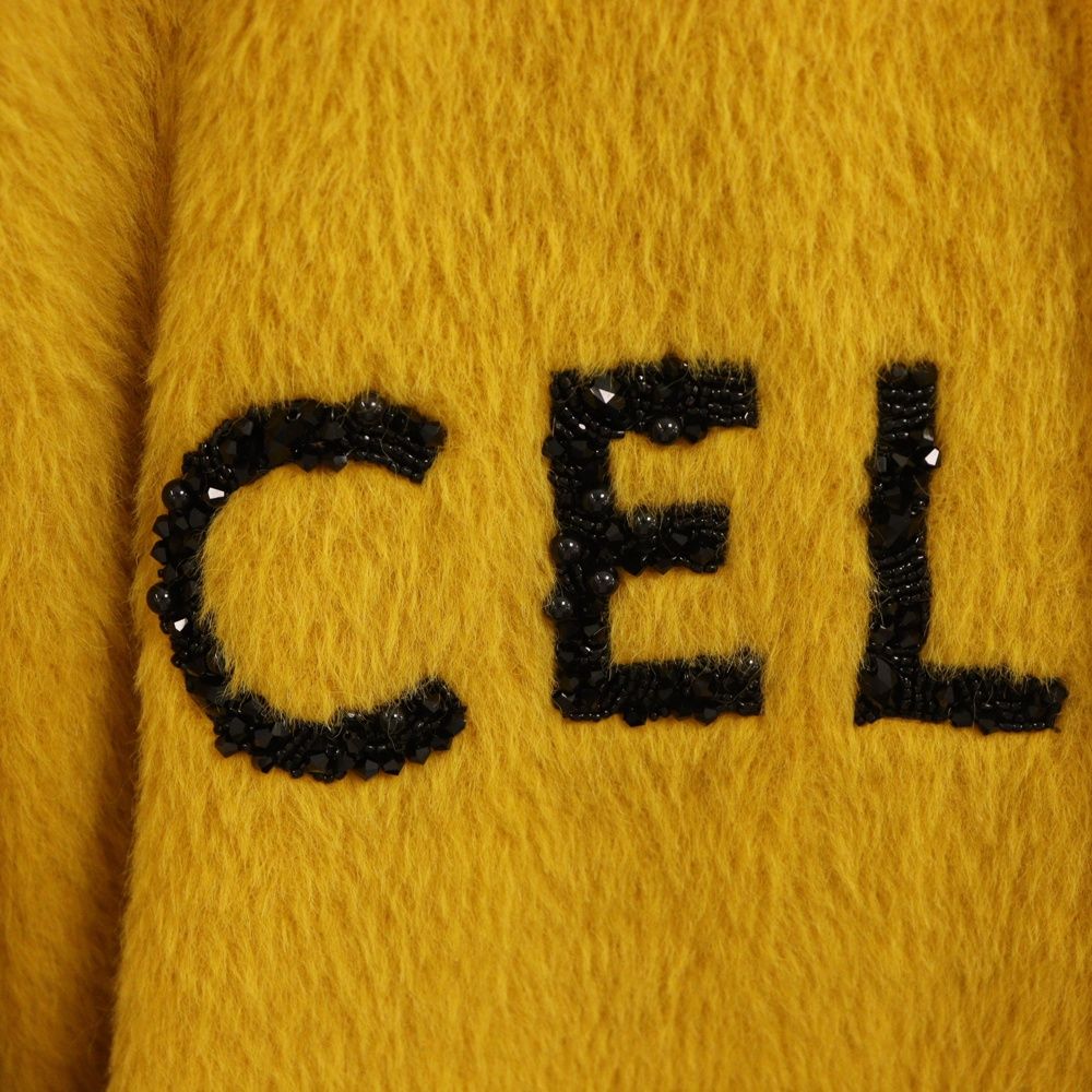 CELINE セリーヌ ファジーウール ロゴパーカー CELINE (セリーヌ) 22AW Fuzzy Wool Loose Hoodie ファジー