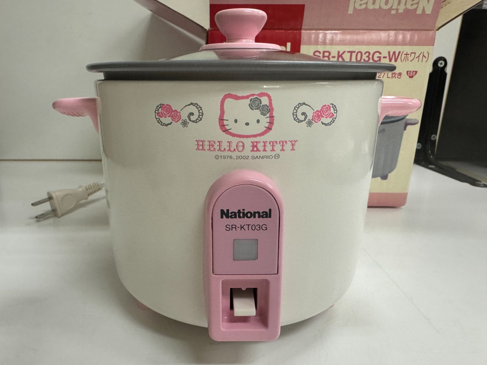 ♥品 National SR-KT03G-W ハローキティ ミニクッカー 0.27L炊き