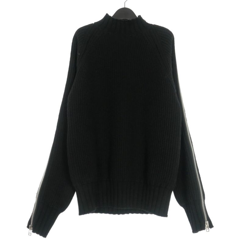 ジョンローレンスサリバン JOHN LAWRENCE SULLIVAN 21SS ZIPPED KNIT SWEATER ジップニット セーター 長袖  S ブラック 黒 4A001-0121-26 - メルカリ