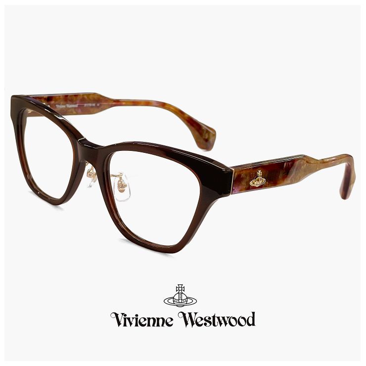 ヴィヴィアン ウエストウッド メガネ 40-0037 c01 Vivienne Westwood レディース 眼鏡 40-0037-1 キャッツアイ キャットアイ 型 太め フレーム 太セル オーブ ダミーレンズ発送