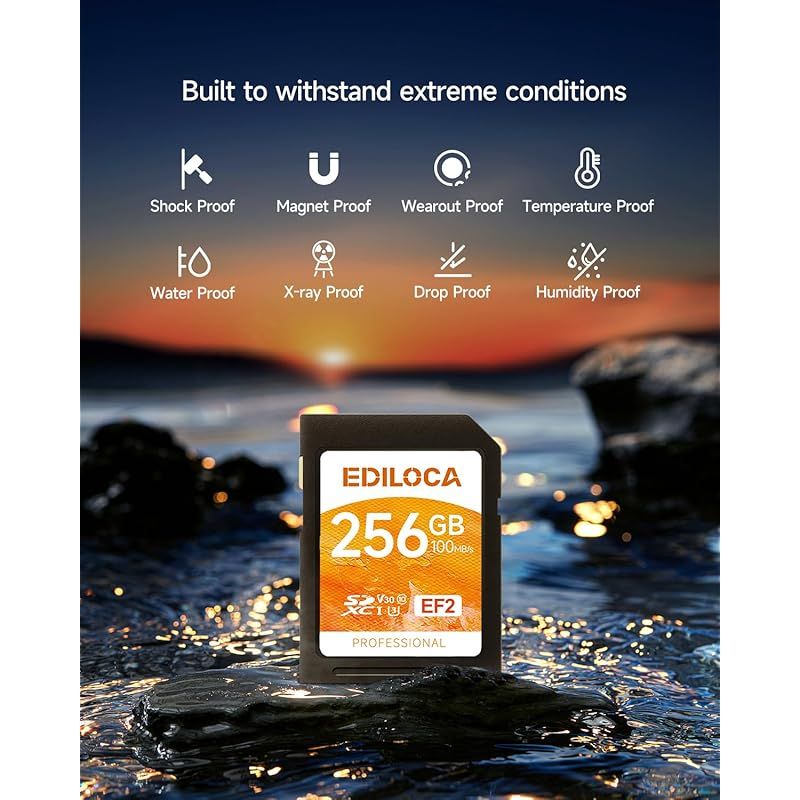 Ediloca EF2 3枚セット 256GB SDカード UHS-I Class10 U3 V30 高速 最大読取速度 100MB s 最大書込速度 90MB s メモリカード 4K フルHD対応 0 CHRISTIANNAURATH_COM_BR
