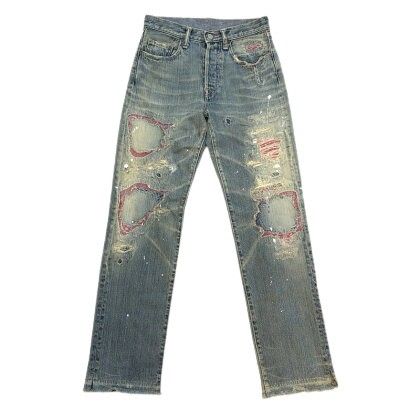 KAPITAL LEGS キャピタル　デニム　スタッズ　ジーンズ　ダメージ　レア KAPITAL LEGS キャピタル レッグス スタッズダメージデニム 初期