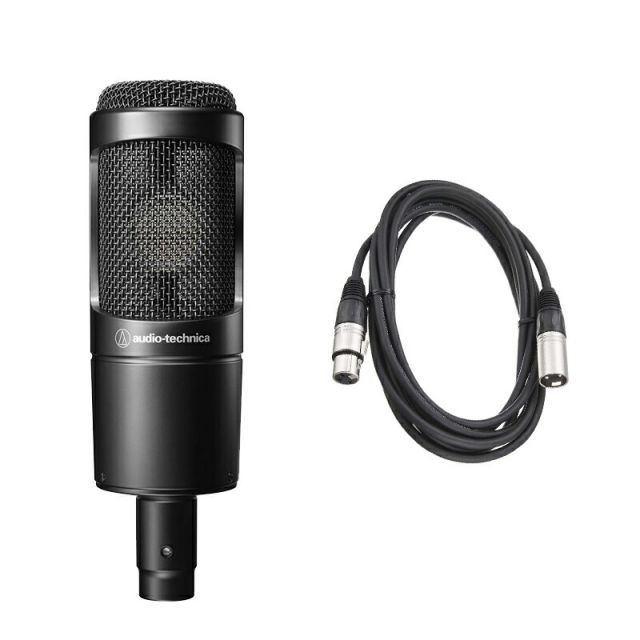 オーディオテクニカ audio-technica コンデンサーマイク AT2035 3mケーブル セット