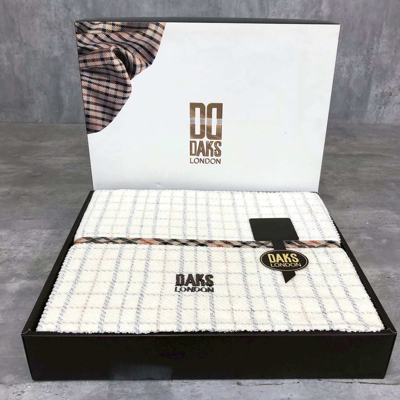 新品保管品 DAKS ダックス タオルケット2枚組 140✖︎190 新品