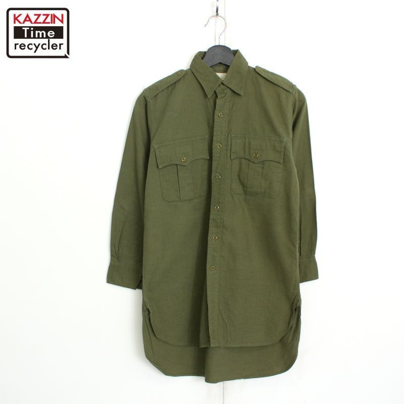 イギリス　英国　ヴィンテージ　シャツ　イギリス軍 30s イギリス製 vintage イギリス軍 ブリティッシュアーミー